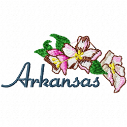 Flowers And Tree Embroidery Design 6